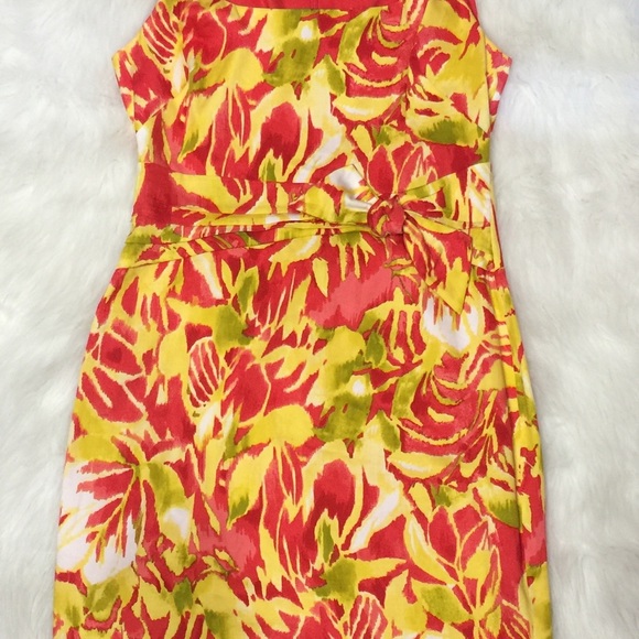 💥Tropical Print  Ralph Lauren Sheath Dress💥Sz 10 - Picture 7 of 7